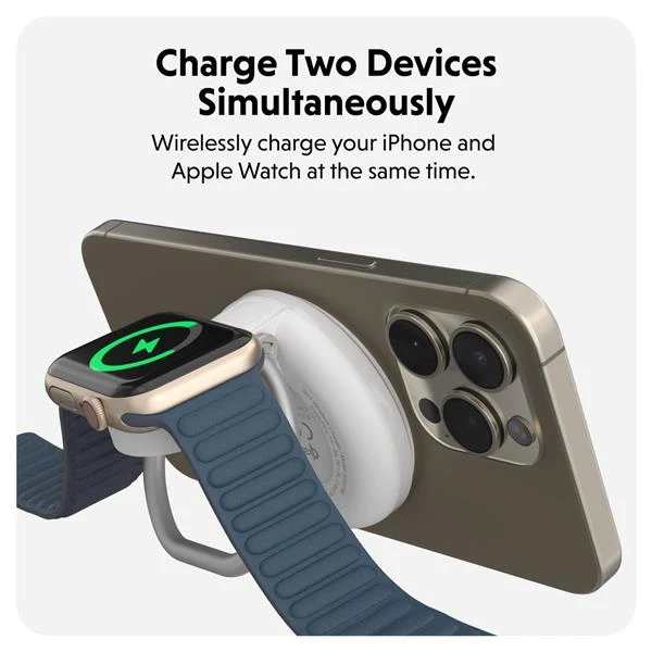 Targus HJ3310WHGL Caricabatterie per dispositivi mobili Cuffie, Smartphone, Orologio intelligente Bianco USB Carica wireless Ricarica rapida Interno