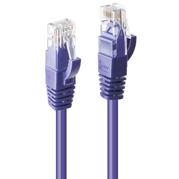 Lindy 48121 cavo di rete Viola 0,5 m Cat6 U/UTP (UTP)