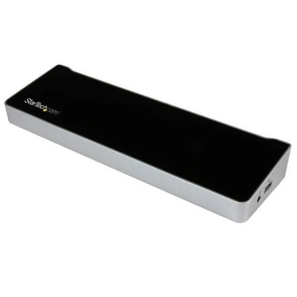 StarTech.com Docking station USB 3.0 a tre monitor - 1x HDMI - 2x DisplayPort - Dock portatile con Hub USB integrata a 5 porte e Gigabit Ethernet