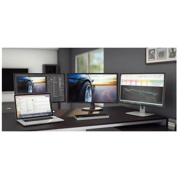 StarTech.com Docking station USB 3.0 a tre monitor - 1x HDMI - 2x DisplayPort - Dock portatile con Hub USB integrata a 5 porte e Gigabit Ethernet