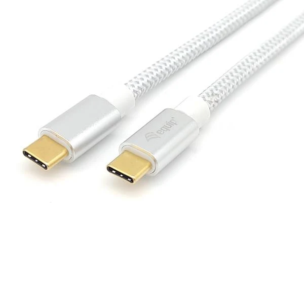 Equip 128358 Cavo USB 3.2 Gen 2 da C a C, M/M, 2,0 m, PD 100W , 4K/60Hz, 10Gbps, bianco