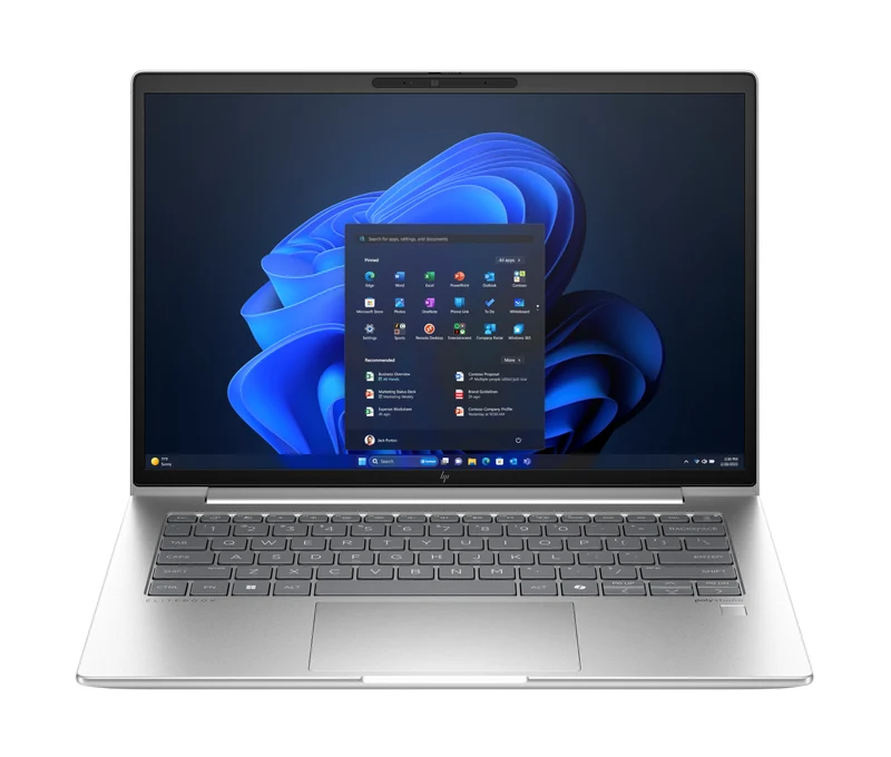 HP EliteBook G11 Intel Core Ultra 7 155U Computer portatile 35,6 cm (14") WUXGA 16 GB DDR5-SDRAM 512 GB SSD Wi-Fi 6E (802.11ax) Windows 11 Pro AI PC Argento
