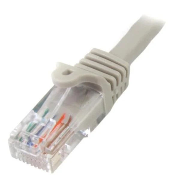 StarTech.com Cavo di Rete da 50cm Grigio Cat5e Ethernet RJ45 Antigroviglio