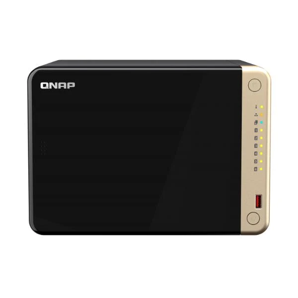 QNAP TS-664 NAS Tower Intel® Celeron® N5095 8 GB DDR4 0 TB QNAP QTS Nero, Bronzo