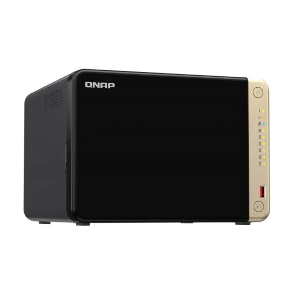 QNAP TS-664 NAS Tower Intel® Celeron® N5095 8 GB DDR4 0 TB QNAP QTS Nero, Bronzo