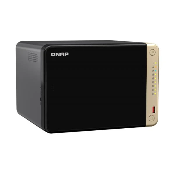 QNAP TS-664 NAS Tower Intel® Celeron® N5095 8 GB DDR4 0 TB QNAP QTS Nero, Bronzo