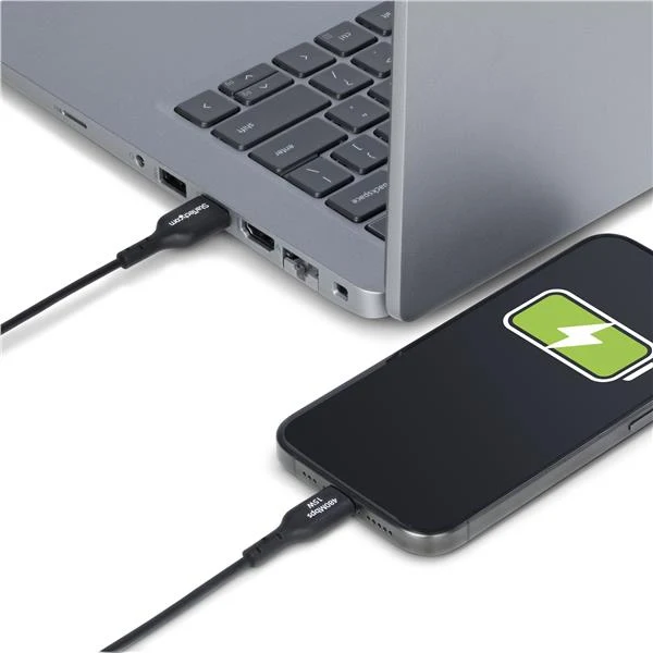 StarTech.com Cavo di Ricarica USB-A a USB-C da 2m - Cavetto di Carica Rapida USB-A a Type-C da 3A, Cavo per Trasferimento Dati USB 2.0 rivestito in TPE - M/M