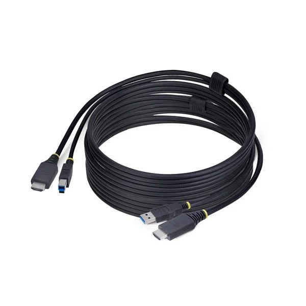 StarTech.com Cavo KVM HDMI e USB 5Gbps da 3m, Cavo Combinato HDMI 2.0 4K 60Hz e USB-A 3.0 per Switch KVM