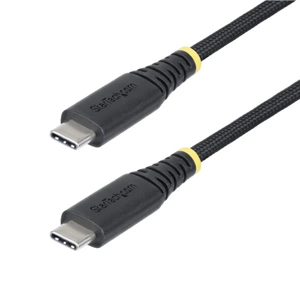 StarTech.com Cavo di Ricarica USB-C da 1 m, 240W (5A) PD EPR, Guaina con Doppio Strato in Silicone e Nylon Intrecciato, Cavo USB 2.0 Certificato USB-IF Robusto e Ultra Flessibile