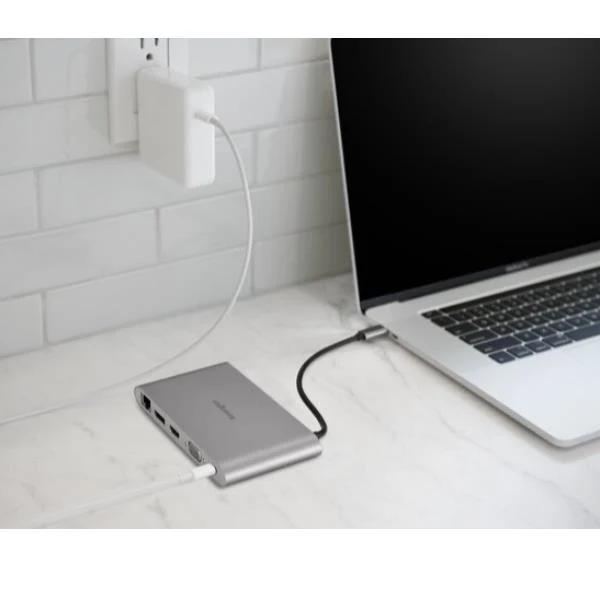 Kensington Docking station portatile senza driver doppia uscita video UH1440P USB-C 5 Gbps – DP/HDMI/VGA