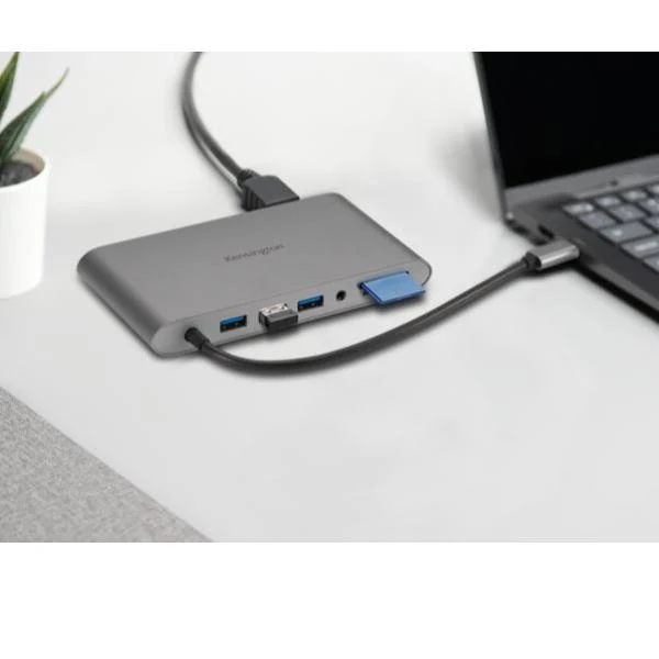 Kensington Docking station portatile senza driver doppia uscita video UH1440P USB-C 5 Gbps – DP/HDMI/VGA