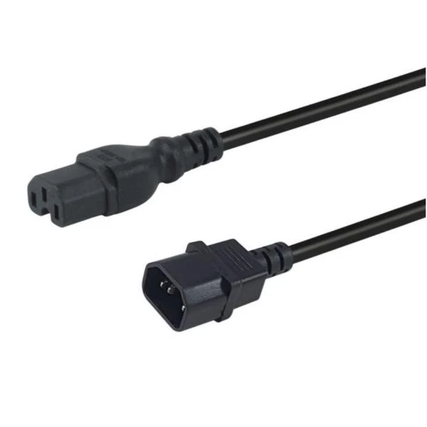 Equip 112171 cavo di alimentazione Nero 3 m Accoppiatore C14 Accoppiatore C15