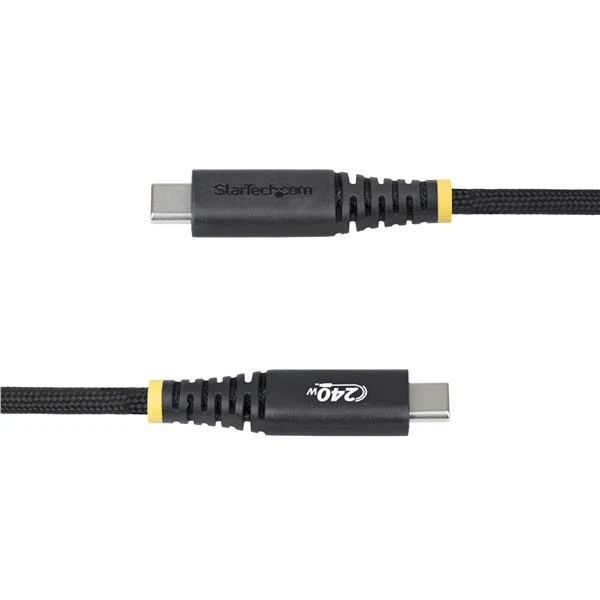 StarTech.com Cavo di Ricarica USB-C da 3 m, Chiusura a Vite Laterale, 240 W (5 A) PD EPR, Robusto e Ultra Flessibile, Cavo USB 2.0 Certificato USB-IF