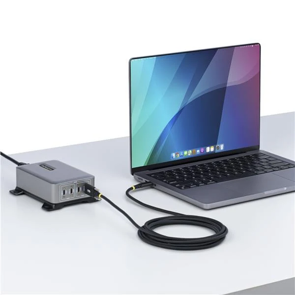 StarTech.com Cavo di Ricarica USB-C da 3 m, Chiusura a Vite Laterale, 240 W (5 A) PD EPR, Robusto e Ultra Flessibile, Cavo USB 2.0 Certificato USB-IF