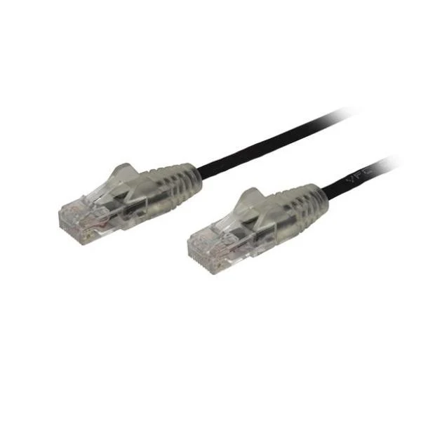 StarTech.com Cavo di Rete Ethernet Snagless CAT6 da 3m - Cavo Patch antigroviglio slim RJ45 - Nero