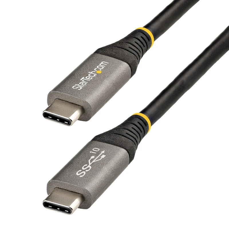 StarTech.com Cavo USB-C da 50 cm, USB 10Gbps, Power Delivery 100W (5A), DP Alt Mode 8K 60Hz / 4K 144Hz, Compatibile Thunderbolt