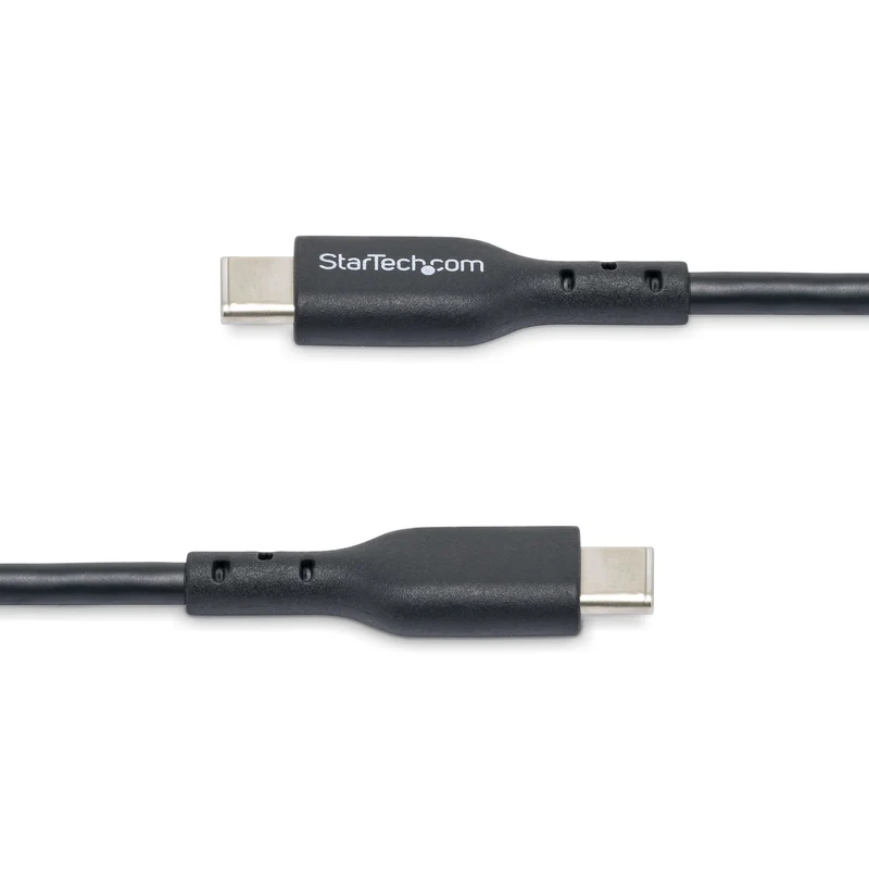 StarTech.com Cavo USB-C da 1m, cavo di ricarica USB-C, cavo USB 2.0 Tipo-C per laptop, 60W 3A Power Delivery, rivestimento in TPE, cavo di trasferimento dati, M/M