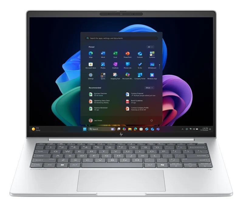 HP EliteBook 8 G1a 14 inch Notebook Next Gen AI PC Wolf Pro Security Edition Copilot+ PC AMD Ryzen AI 7 Computer portatile 35,6 cm (14") WUXGA 16 GB DDR5-SDRAM 512 GB SSD Wi-Fi 7 (802.11be) Windows 11 Pro