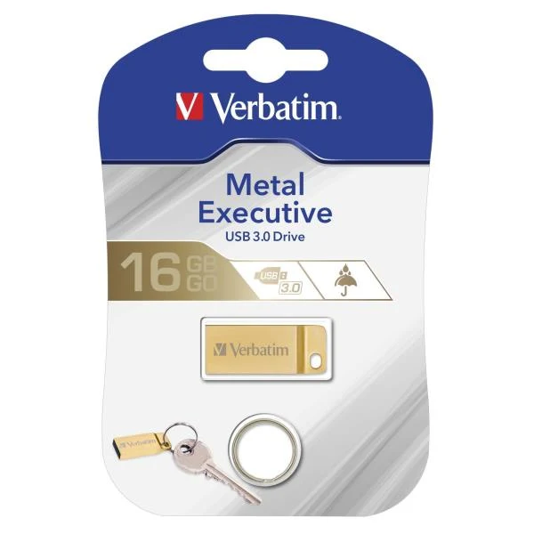Verbatim Metal Executive 32 GB - USB 3.0 Drive – Gold