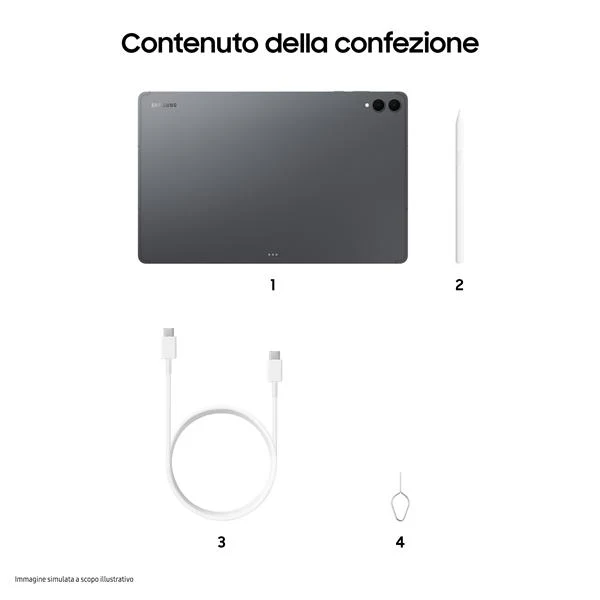 Samsung Galaxy Tab S11 Ultra 512 GB 37,1 cm (14.6") 12 GB Wi-Fi 7 (802.11be) Grigio