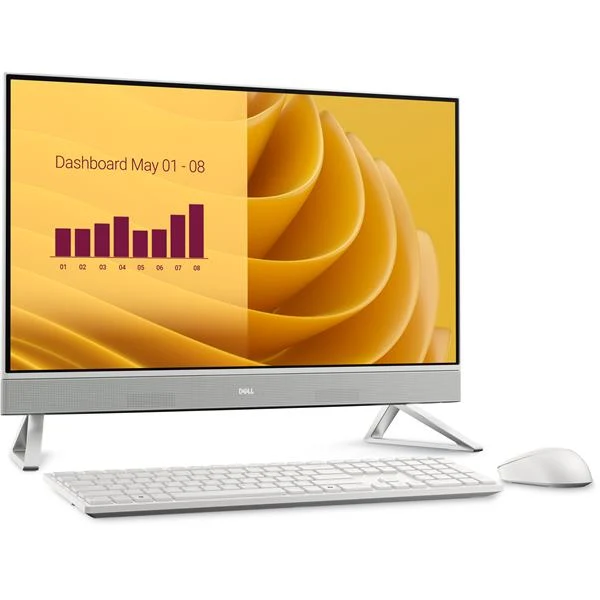DELL EC27250 Intel Core 5 120U 68,6 cm (27") 1920 x 1080 Pixel PC All-in-one 16 GB DDR5-SDRAM 512 GB SSD Windows 11 Pro Wi-Fi 6E (802.11ax) Bianco