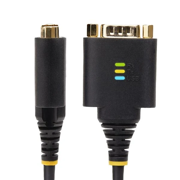 StarTech.com Cavo da USB a seriale a 2 porte da 60 cm, Viti/dadi DB9 intercambiabili, ritenzione COM, USB-A a DB9 RS232, FTDI, protezione ESD di livello 4, Windows/macOS/ChromeOS/Linux - Struttura robusta in TPE