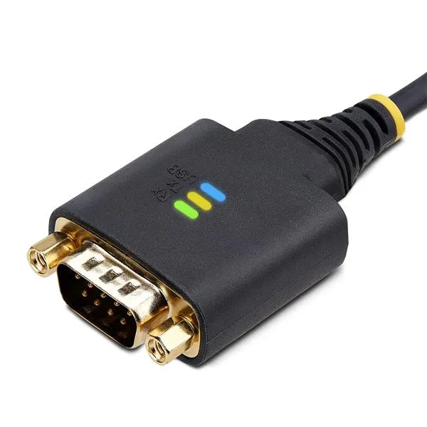 StarTech.com Cavo da USB a seriale a 2 porte da 60 cm, Viti/dadi DB9 intercambiabili, ritenzione COM, USB-A a DB9 RS232, FTDI, protezione ESD di livello 4, Windows/macOS/ChromeOS/Linux - Struttura robusta in TPE