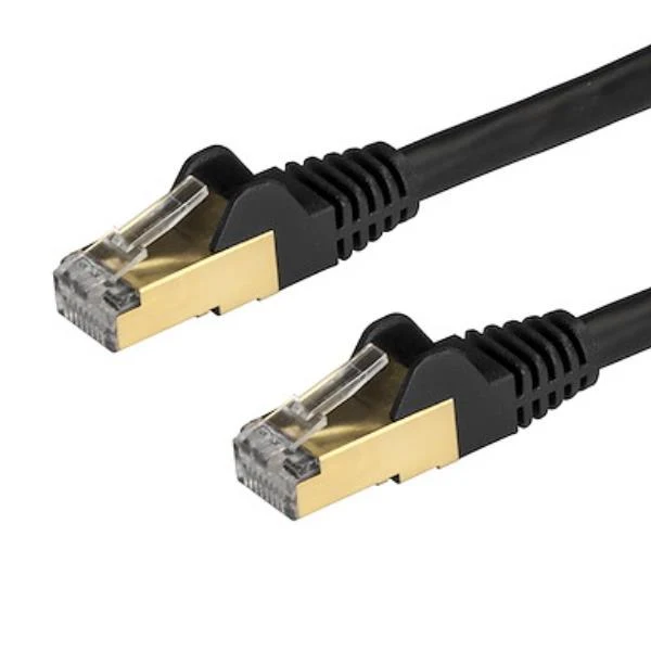 StarTech.com Cavo patch CAT6a da 1,5 m - Schermato (STP) - Filo di rame al 100% - Connettore antistrappo - Nero