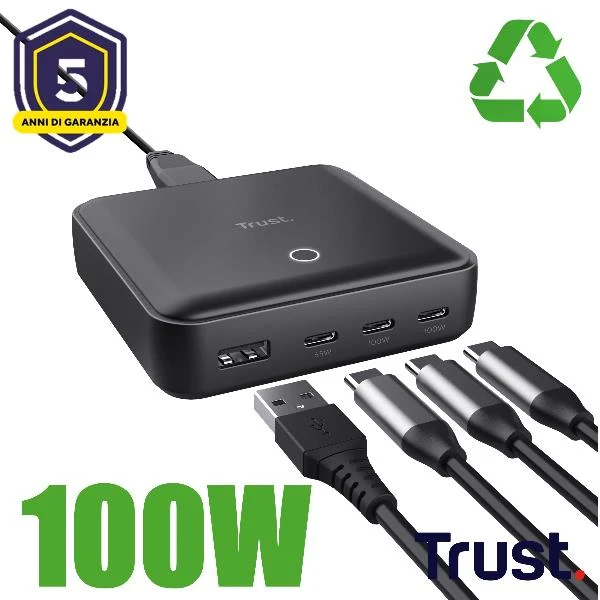 Trust Maxo Universale Nero AC Interno