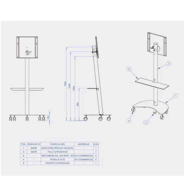 GYRO TROLLEY PER SAMSUNG FLIP 2