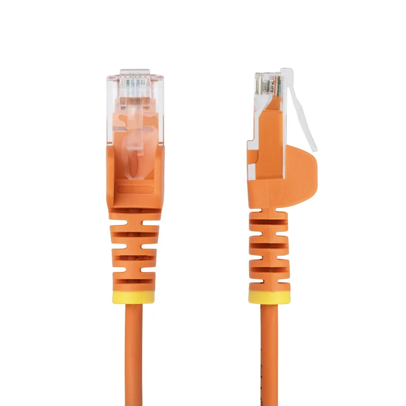 StarTech.com Cavo Ethernet CAT6 Arancionene da 50cm; Patch UTP con Plug RJ45 Antigroviglio e Rilievi di Trazione, Cavo Lan Slim in Rame Puro 28AWG, Sottoposto a test Fluke