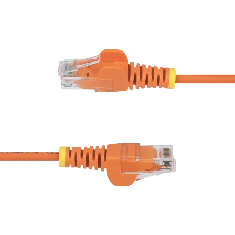StarTech.com Cavo Ethernet CAT6 Arancionene da 50cm; Patch UTP con Plug RJ45 Antigroviglio e Rilievi di Trazione, Cavo Lan Slim in Rame Puro 28AWG, Sottoposto a test Fluke