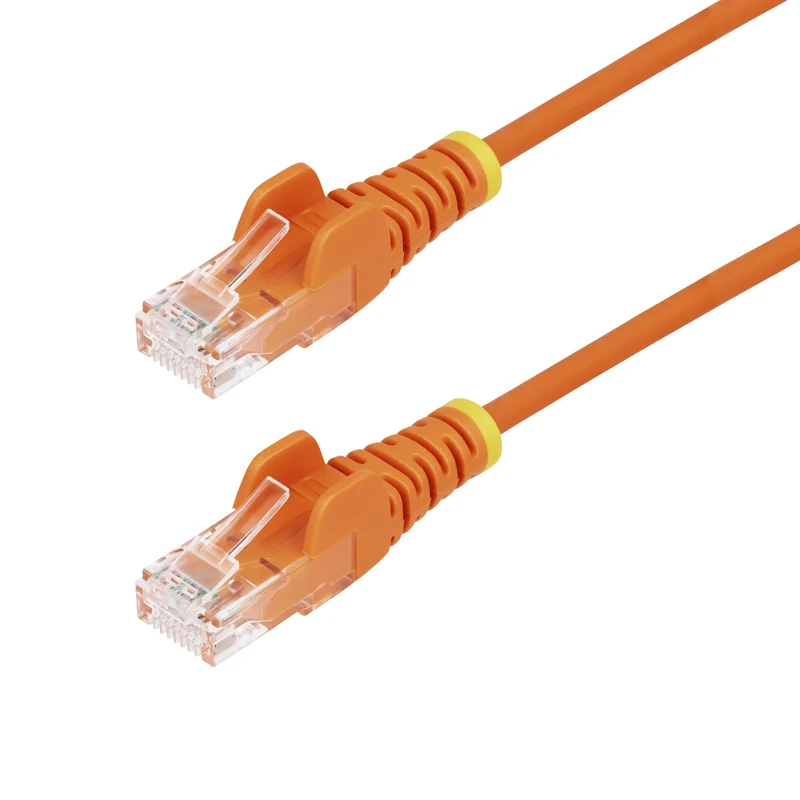 StarTech.com Cavo Ethernet CAT6 Arancionene da 3m; Patch UTP con Plug RJ45 Antigroviglio e Rilievi di Trazione, Cavo Lan Slim in Rame Puro 28AWG, Sottoposto a test Fluke