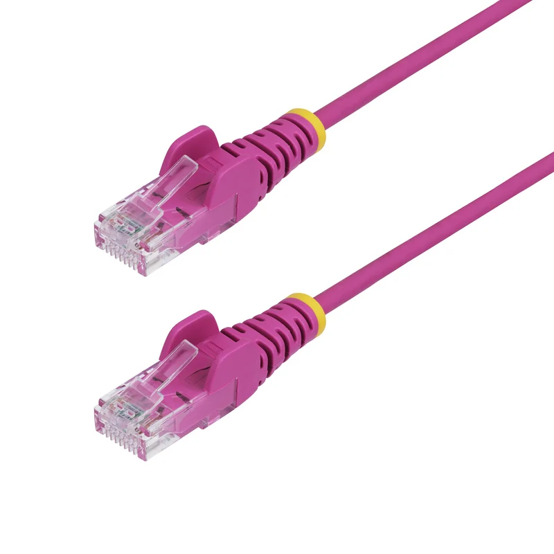 StarTech.com Cavo Ethernet CAT6 Rosa da 1m; Patch UTP con Plug RJ45 Antigroviglio e Rilievi di Trazione, Cavo Lan Slim in Rame Puro 28AWG, Sottoposto a test Fluke