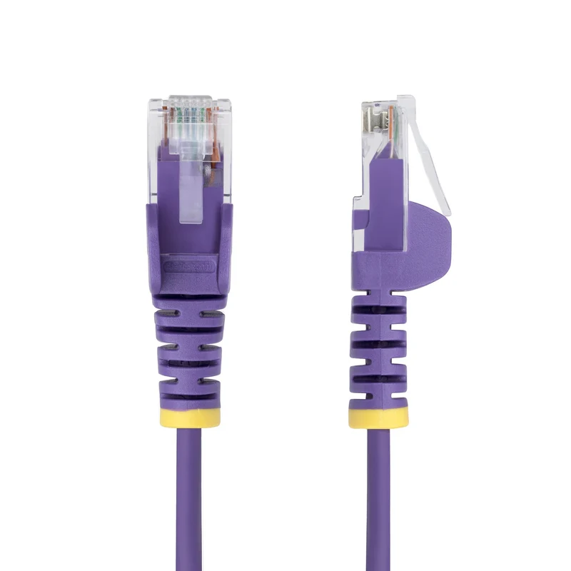 StarTech.com Cavo Ethernet CAT6 Viola da 3m; Patch UTP con Plug RJ45 Antigroviglio e Rilievi di Trazione, Cavo Lan Slim in Rame Puro 28AWG, Sottoposto a test Fluke