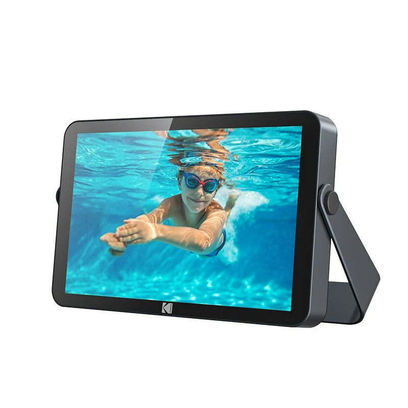 KODAK CORNICE DIGITALE RCF-109W 10" 1920X1200 IPS FHD 32GB ALLUMINIO NERO WI-FI CON BATTERIA