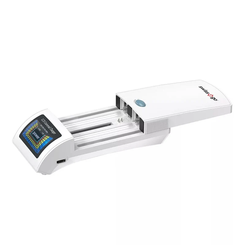 SWISS-GO D-760CV CARICA BATTERIA UNIVERSALE BIANCO USB-C