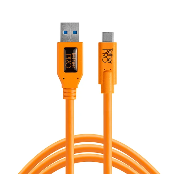 Tether Tools TetherPro cavo da USB 3.0 a USB-C 4.6m arancio