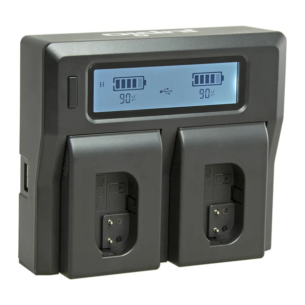 Jupio Caricabatterie doppio dedicato per Panasonic DMW-BLK22