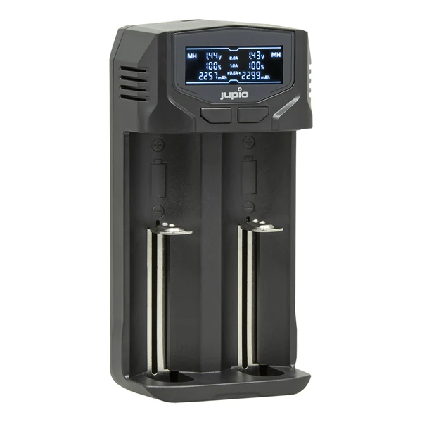 Jupio Caricabatterie USB-C 2-slots rapido LCD