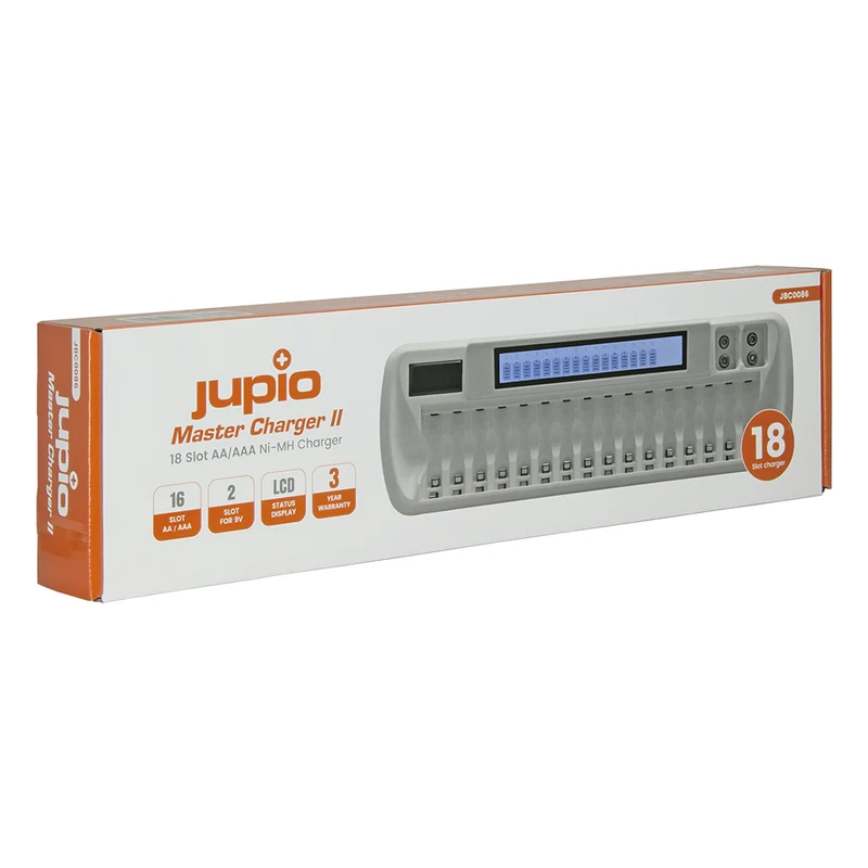 Jupio Master Charger II 16x AA/AAA