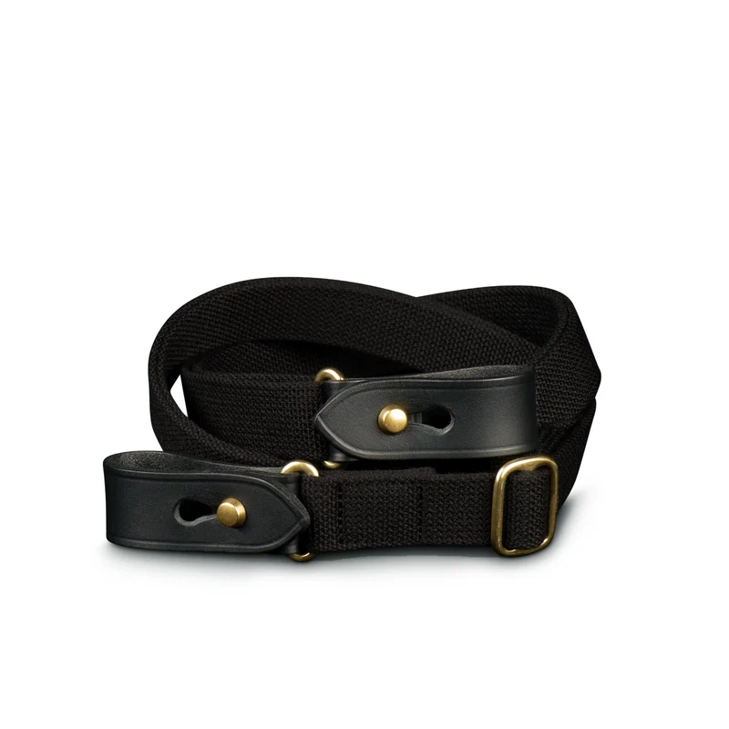 Billingham Tracolla Stowaway Nero/Nero finiture ottone