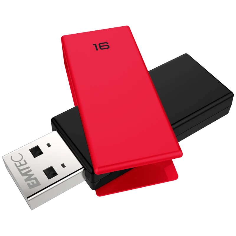 EMTEC USB2.0 PEN DRIVE 16GB BRICK C350 RED