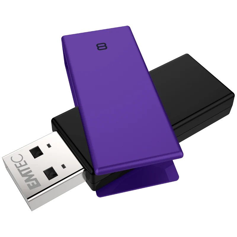 EMTEC USB2.0 PEN DRIVE 8GB BRICK C350 PURPLE